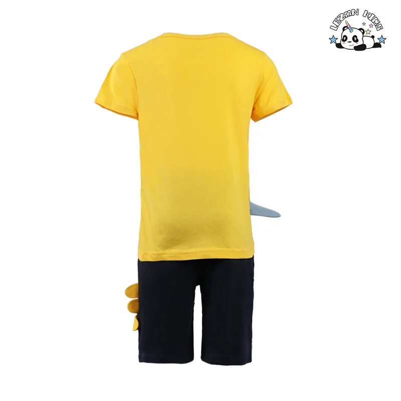 LEZONKIDS - OEM Custom 2024 cool summer boys clothing sets 2-12 Year children clothes baby boy clothes set